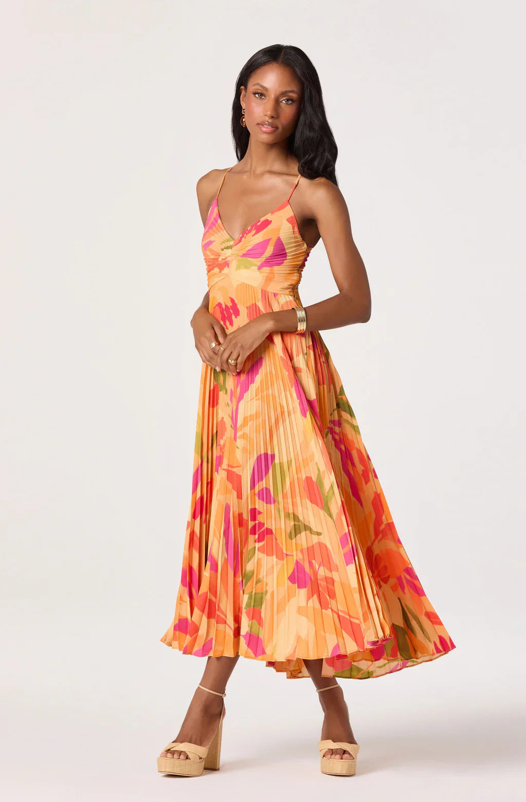 ASTR The Label | Campbell Floral Midi Dress | Sweetest Stitch Boutique