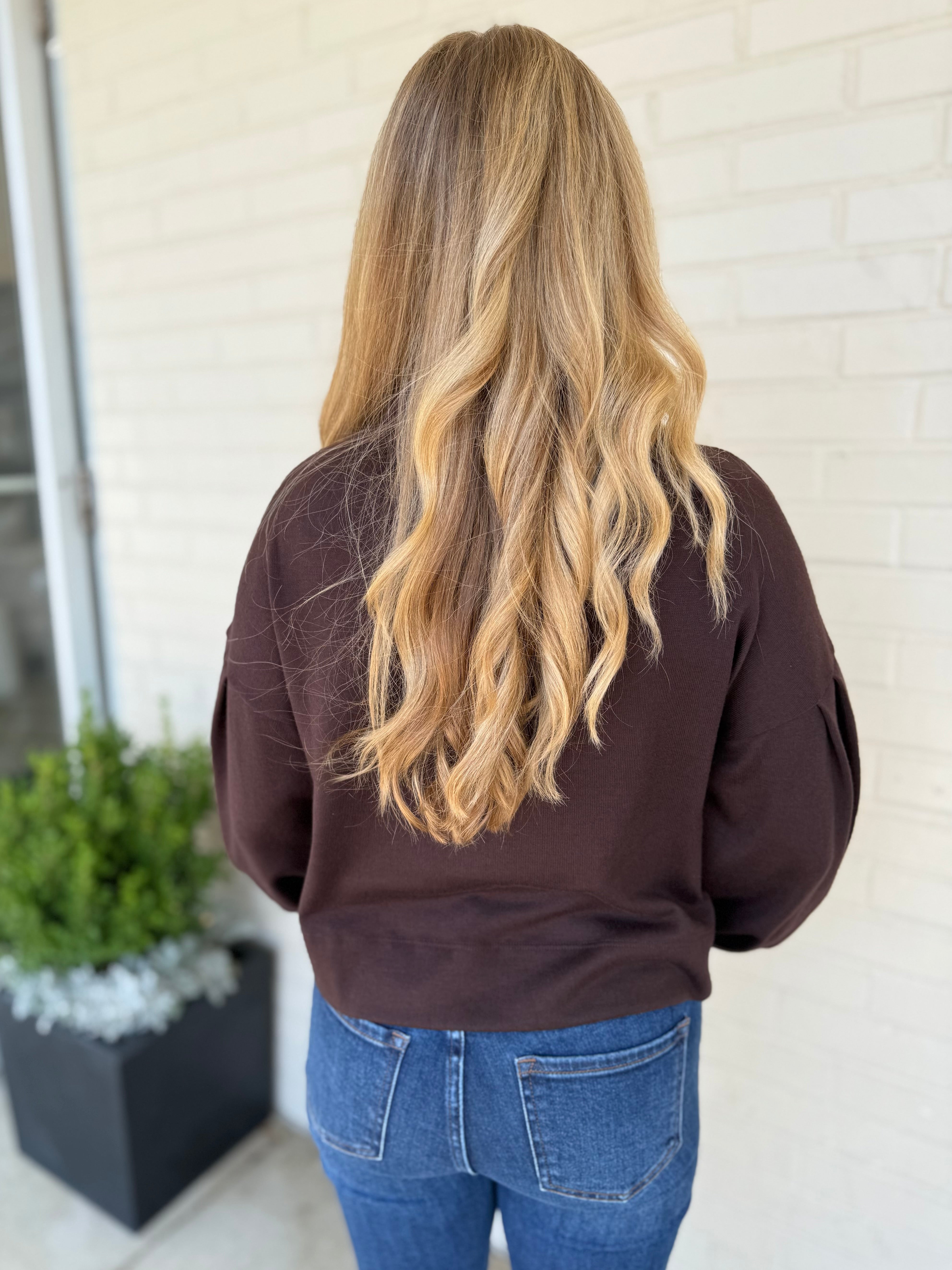 Entro | Audrey Balloon Sleeve Top | Sweetest Stitch Boutique