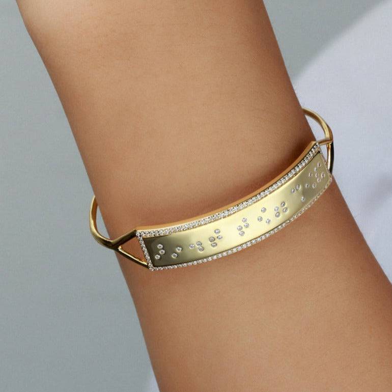Touchstone You Got This Bling Bracelet Gold