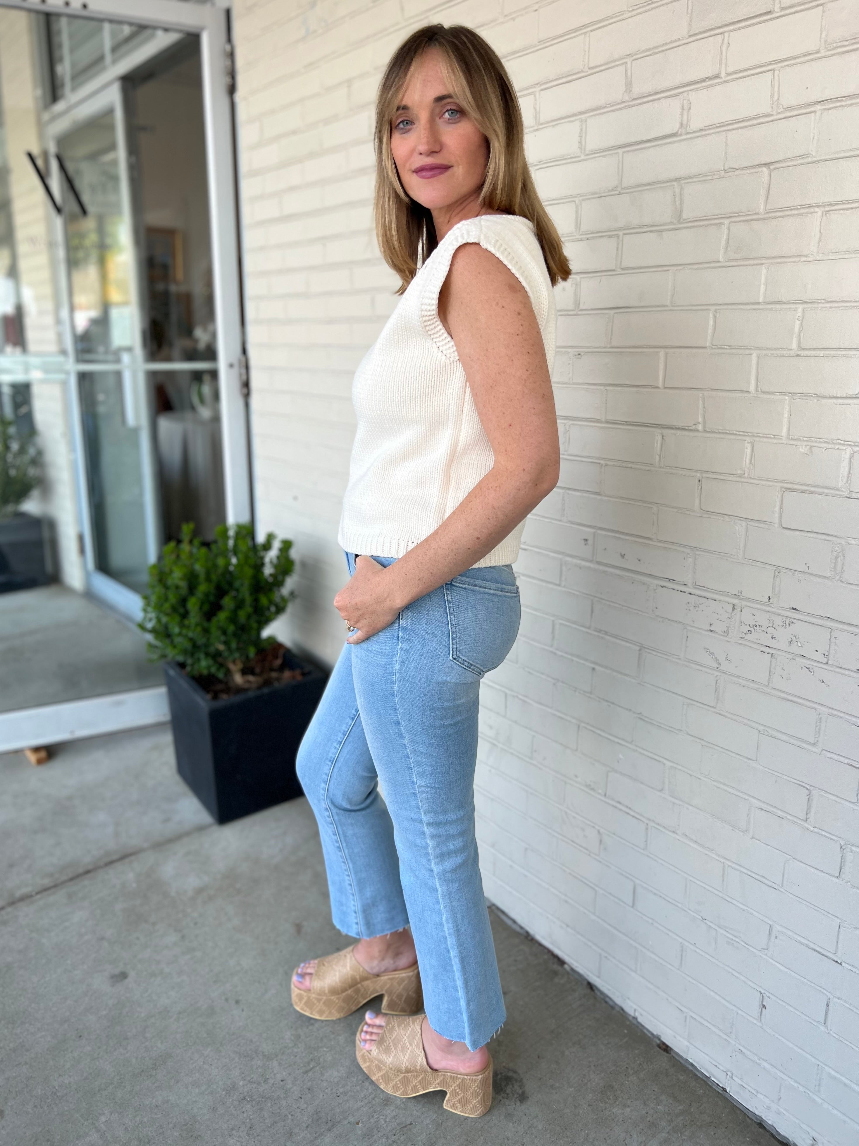 Just Black Denim | Cropped Flare Jeans | Sweetest Stitch