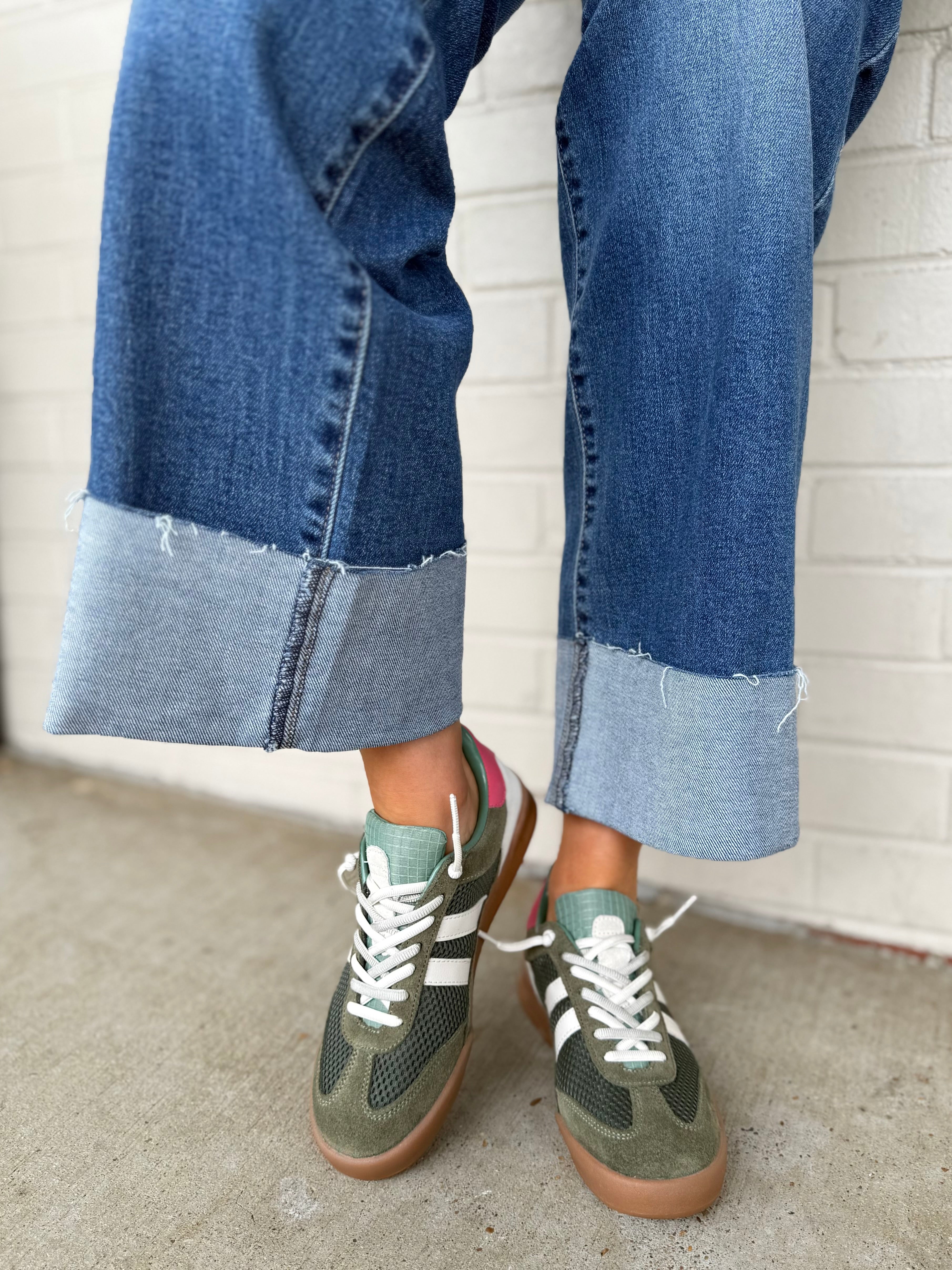 Steve Madden | Verdict Sneakers Green | Sweetest Stitch Boutique