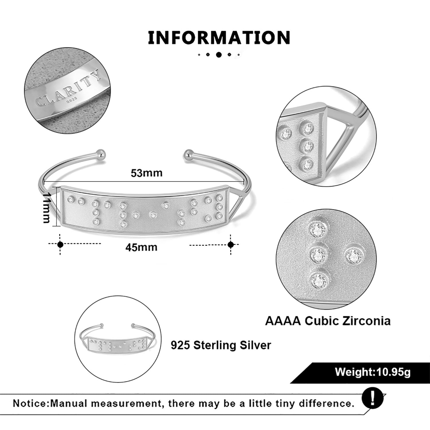 Touchstone Clarity Cuff Silver product details