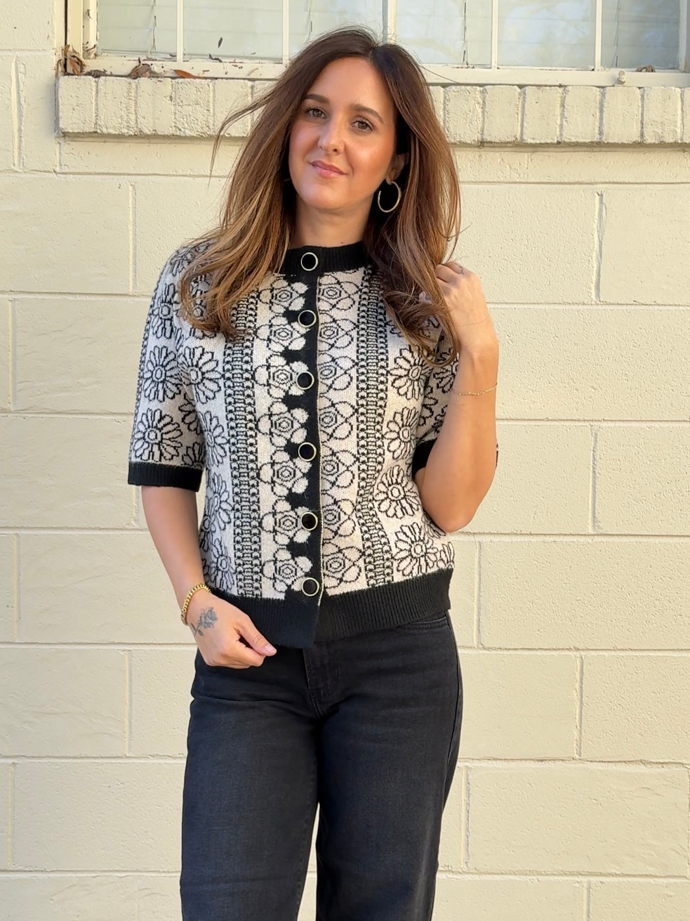 THML | Precious Button Front Sweater | Sweetest Stitch Boutique