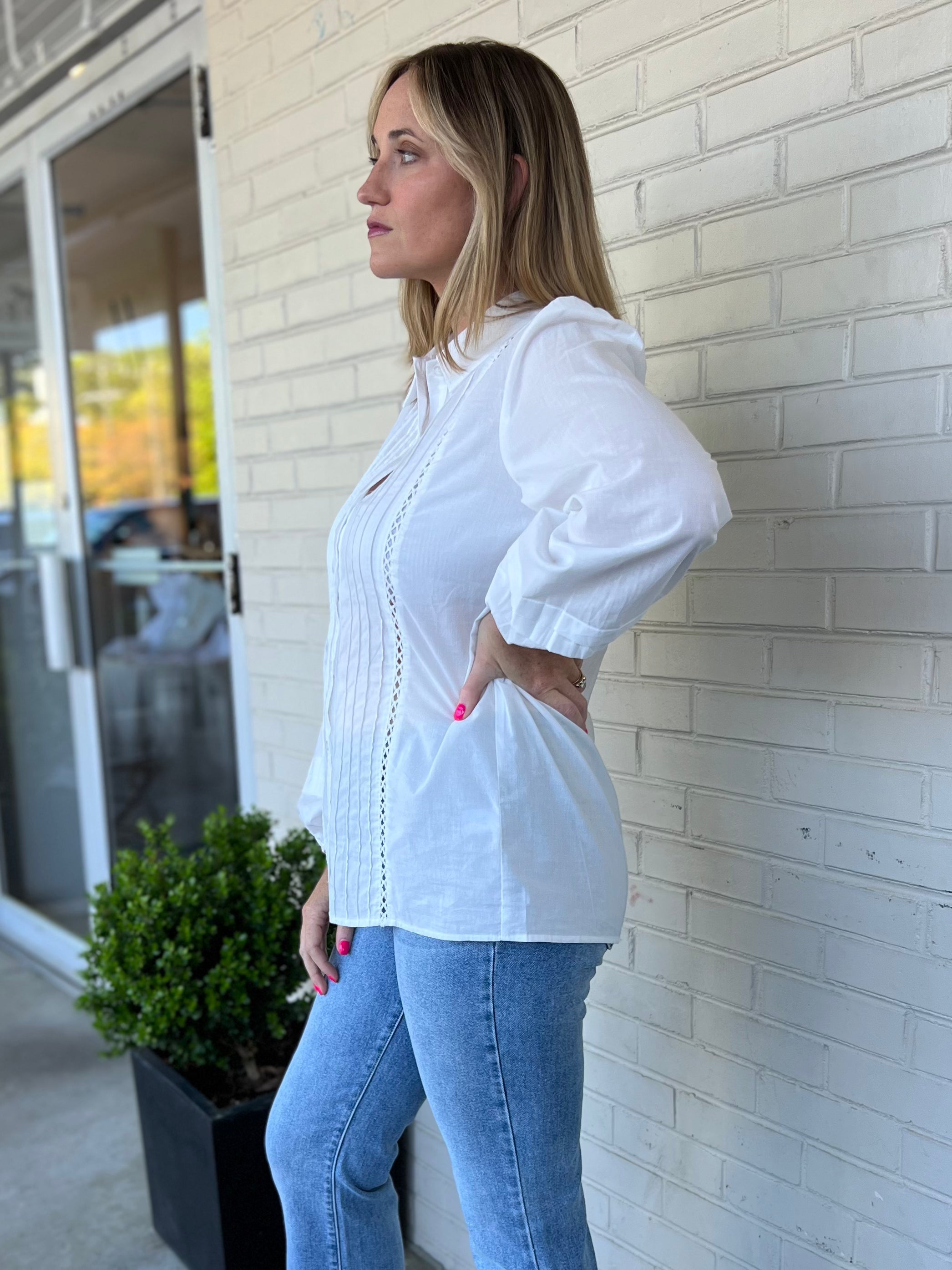 Lalavon | Pink Button Up Cora Shirt | Sweetest Stitch Boutique