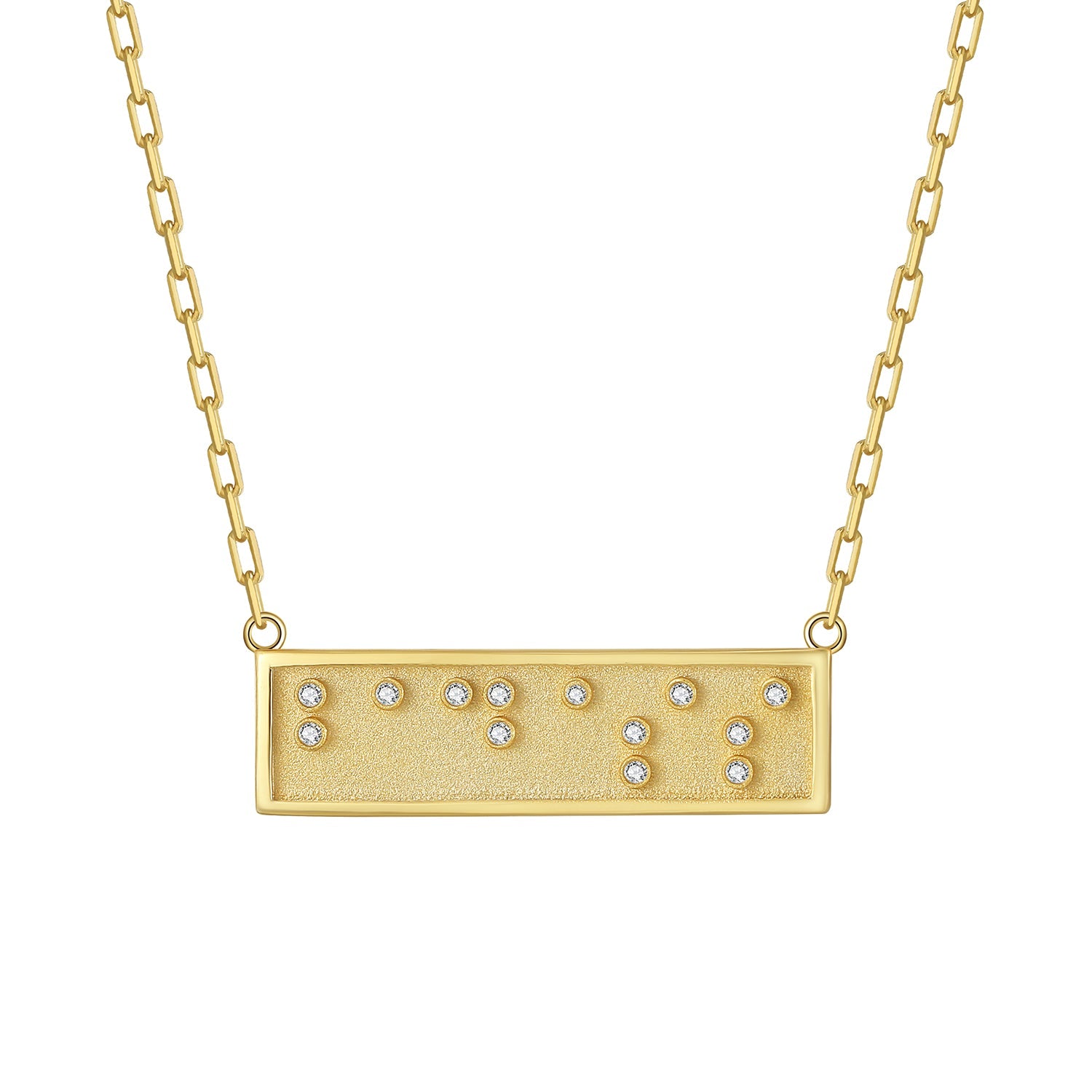 Touchstone Badass Mini-Bar Necklace Gold