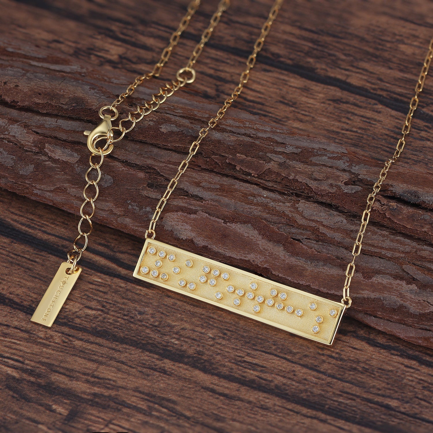 Touchstone You Got This Mini-Bar Necklace Gold