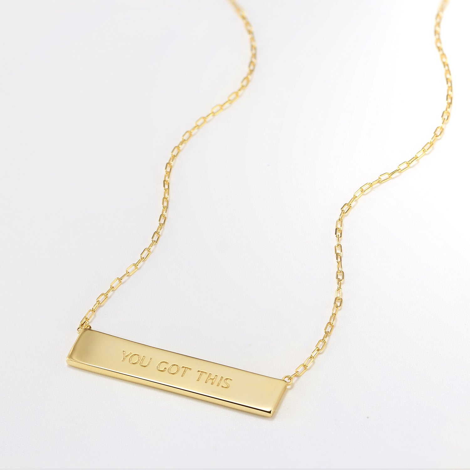 Touchstone You Got This Mini-Bar Necklace Gold
