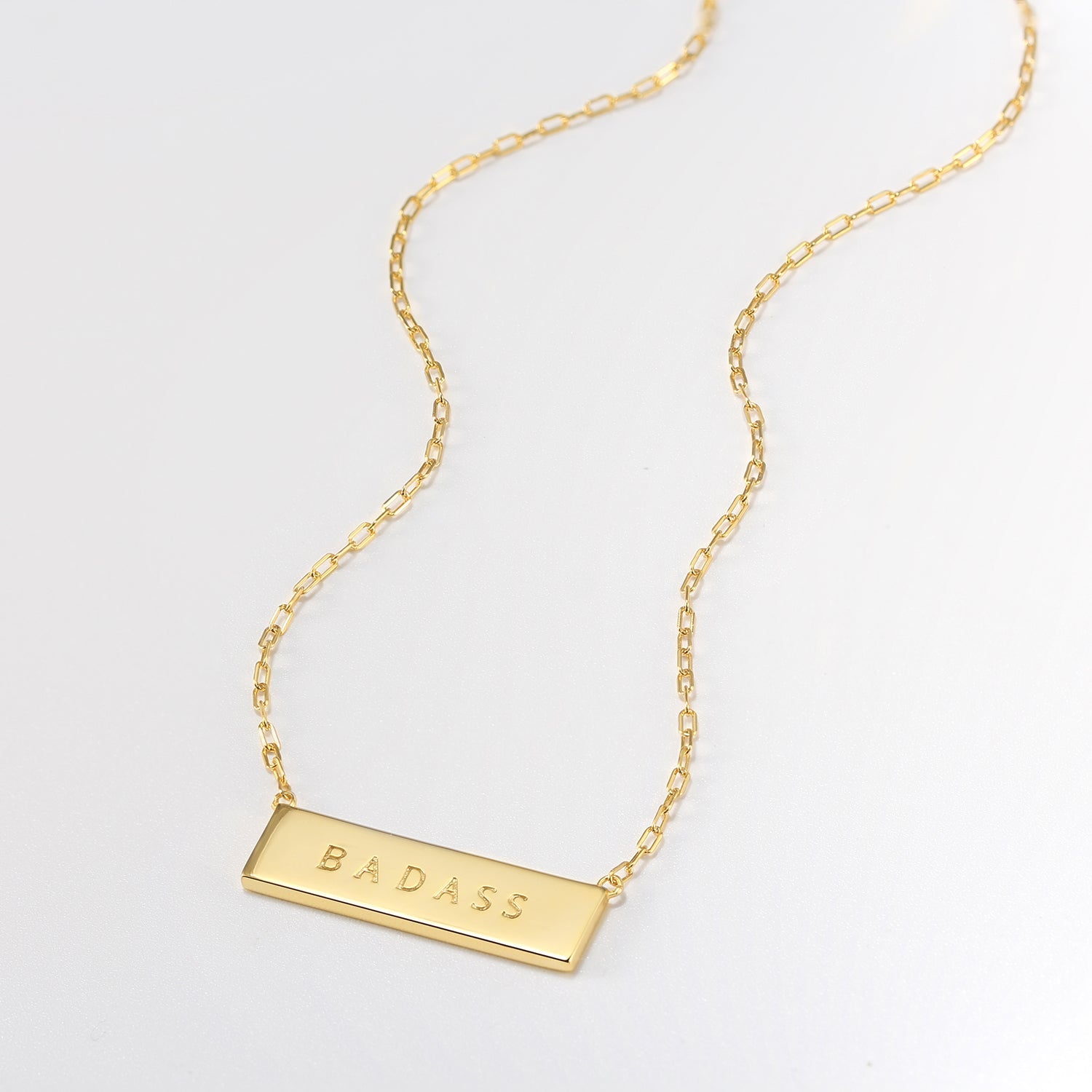 Touchstone Badass Mini-Bar Necklace Gold