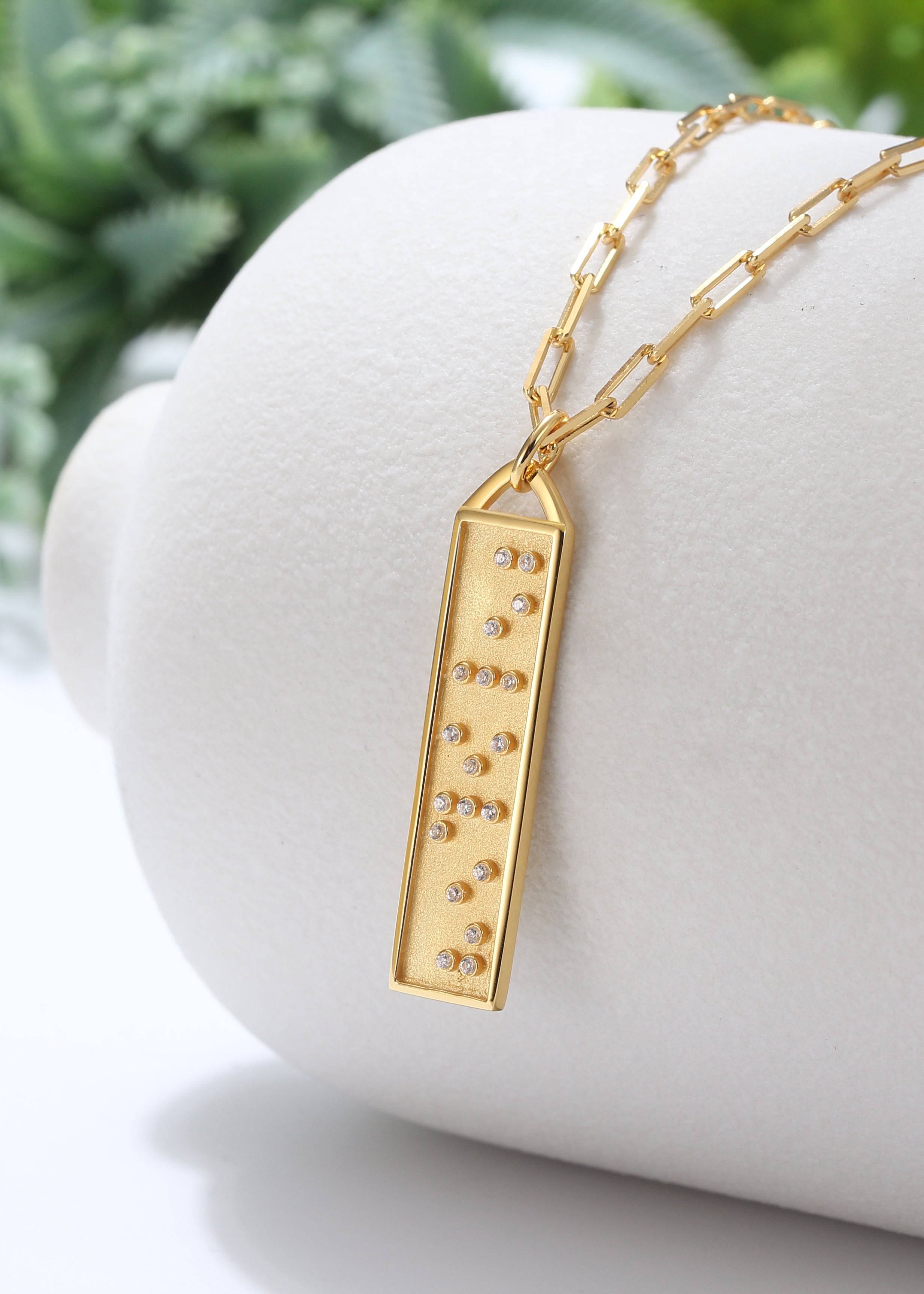 Touchstone Beloved Bar Necklace Gold