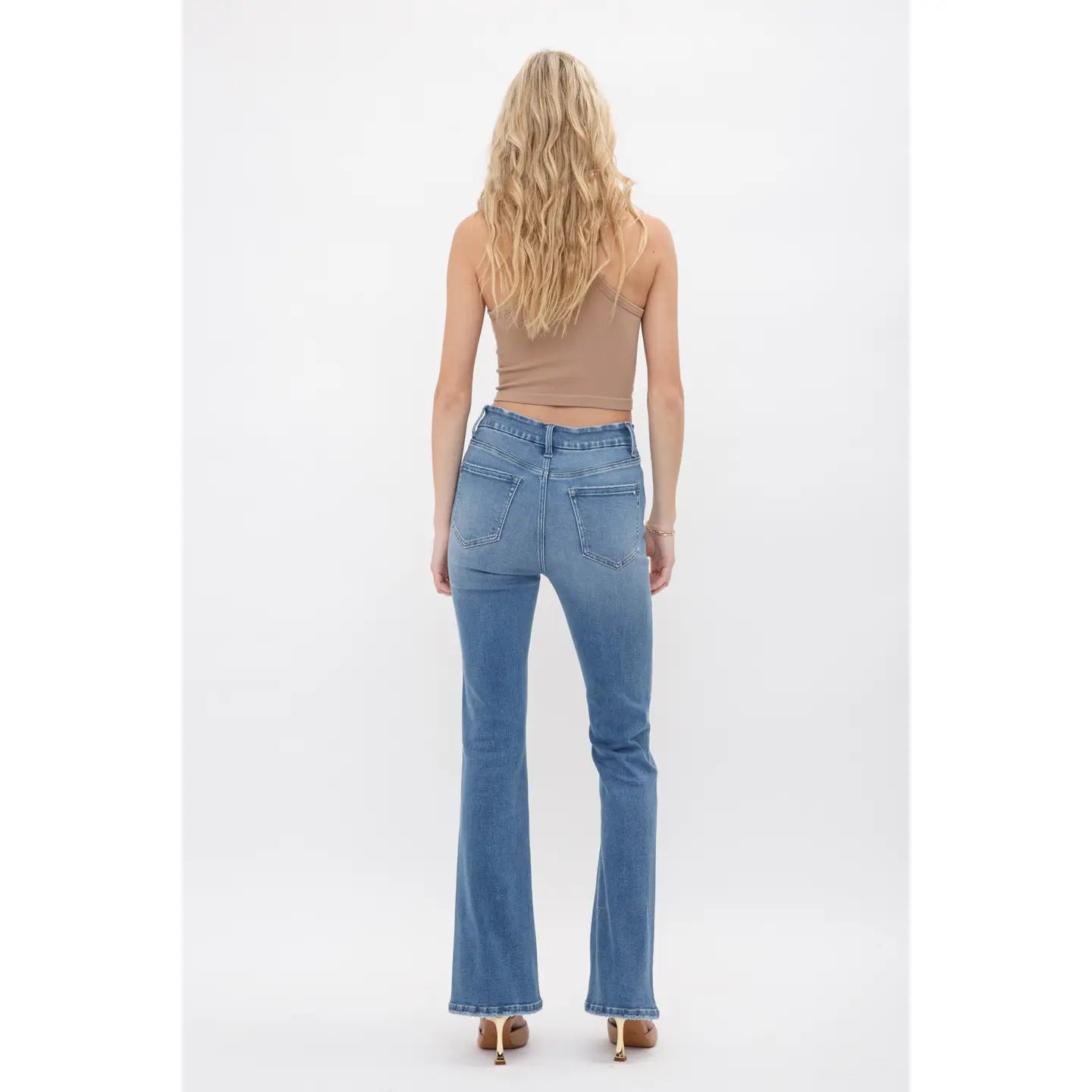 Krug High Rise Boot Cut Mica Denim Jeans