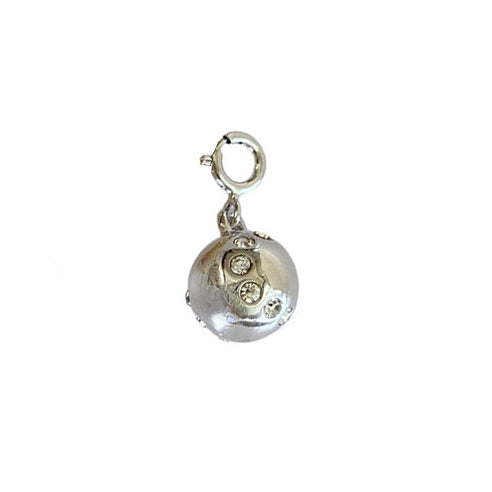 LoveMatch Tennis Ball Clip-on Charm Silver