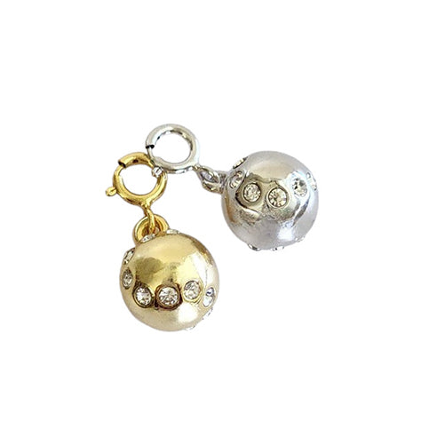 LoveMatch Tennis Ball Clip-on Charm Silver