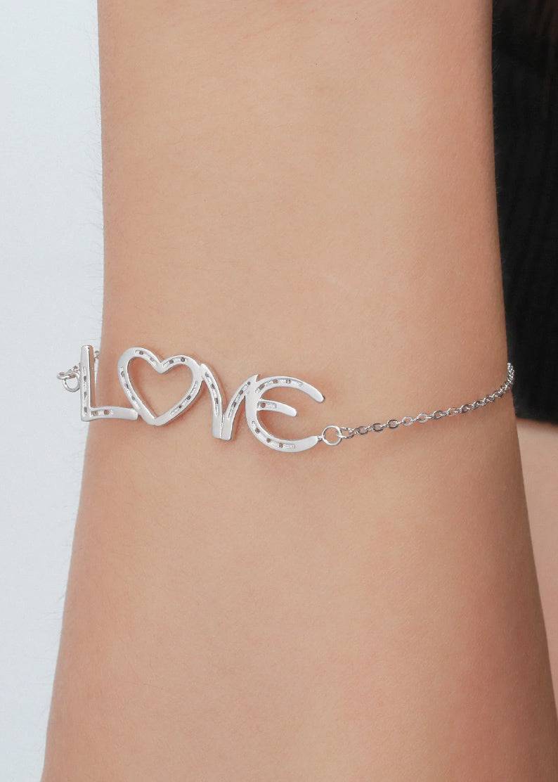 Saints and Saviors Lucky in Love Horseshoes Bracelet on model
