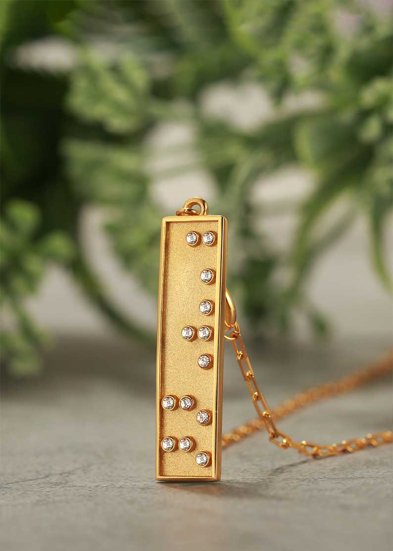 Touchstone Badass Heart Pendant Necklace Gold