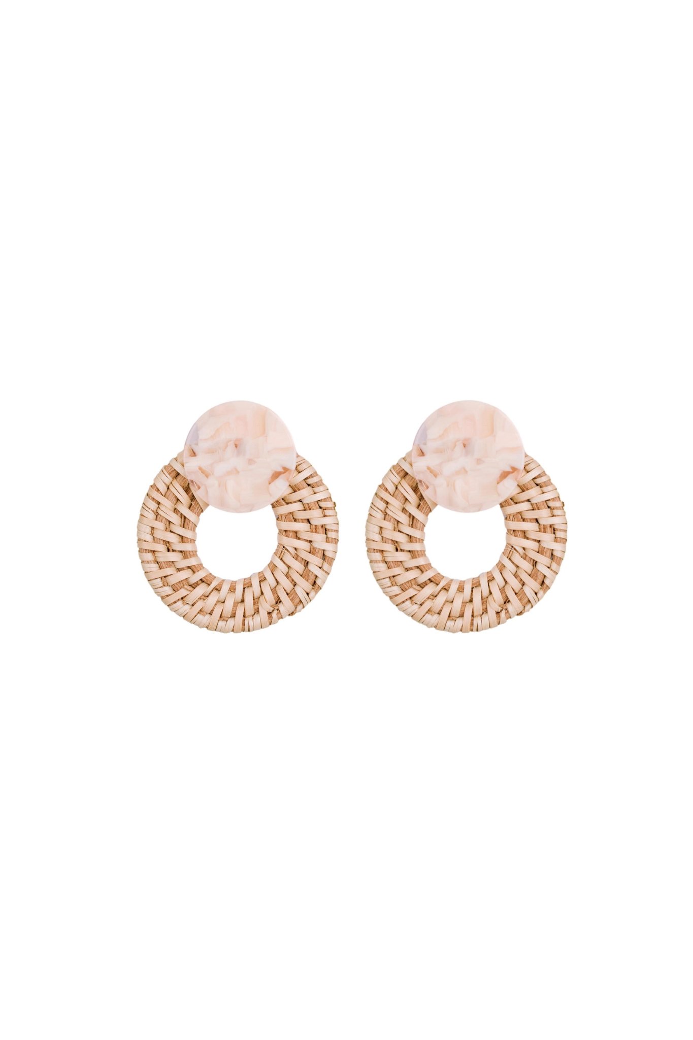 St. Armands Designs | Rattan Doorknocker Earrings | Sweetest Stitch