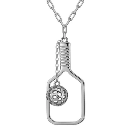 Pickleball The Volley Necklace Silver