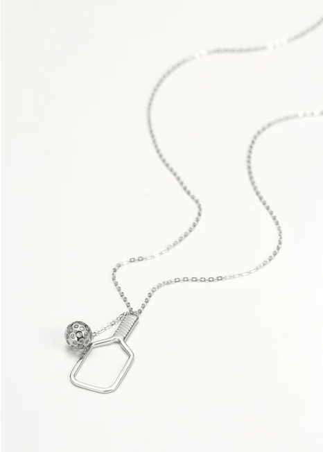Pickleball The Volley Necklace Silver