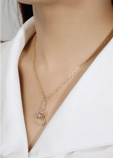 Pickleball The Volley Plus Gold Necklace