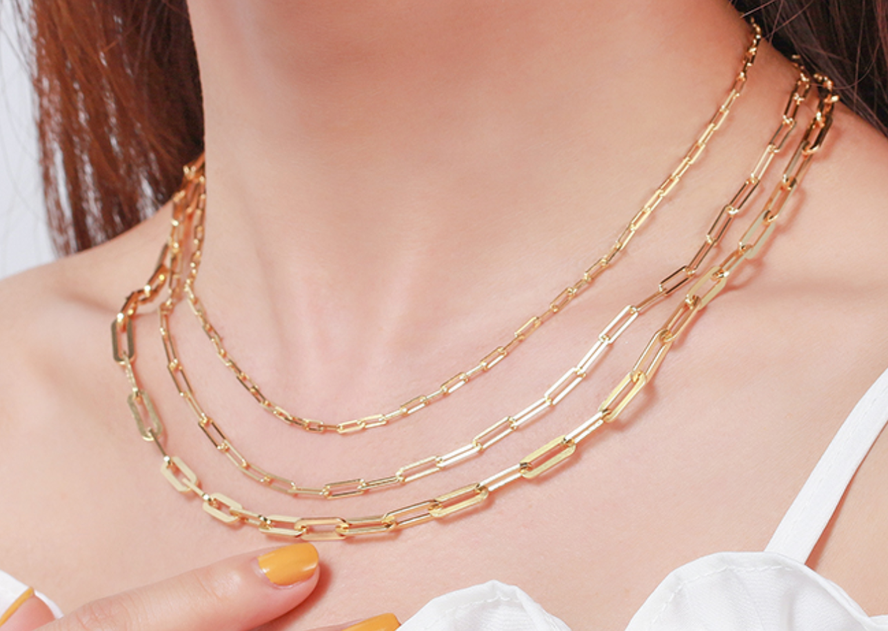 X Diamond Cut Rope Chain Gold