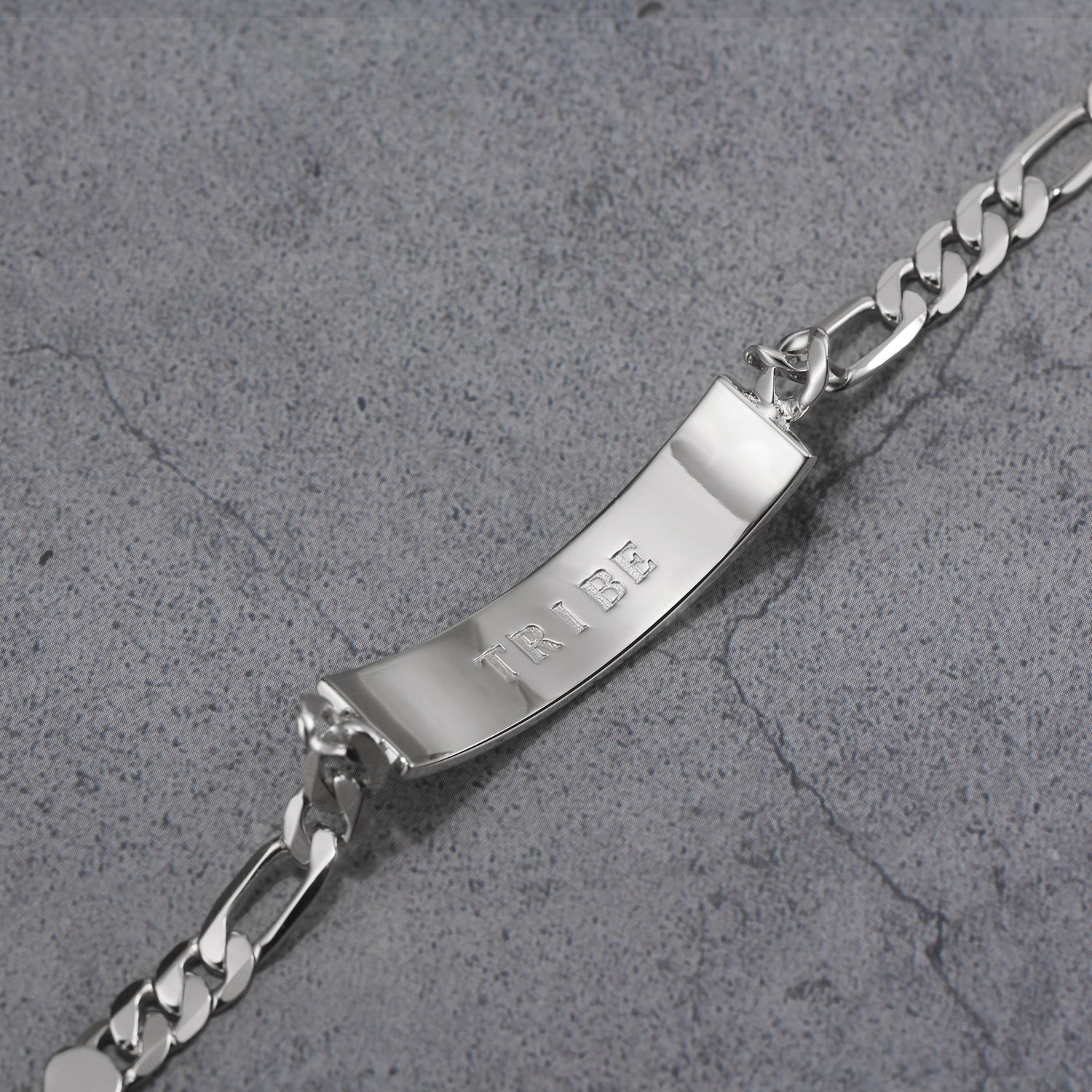 Touchstone Tribe ID Link Bracelet in Silver