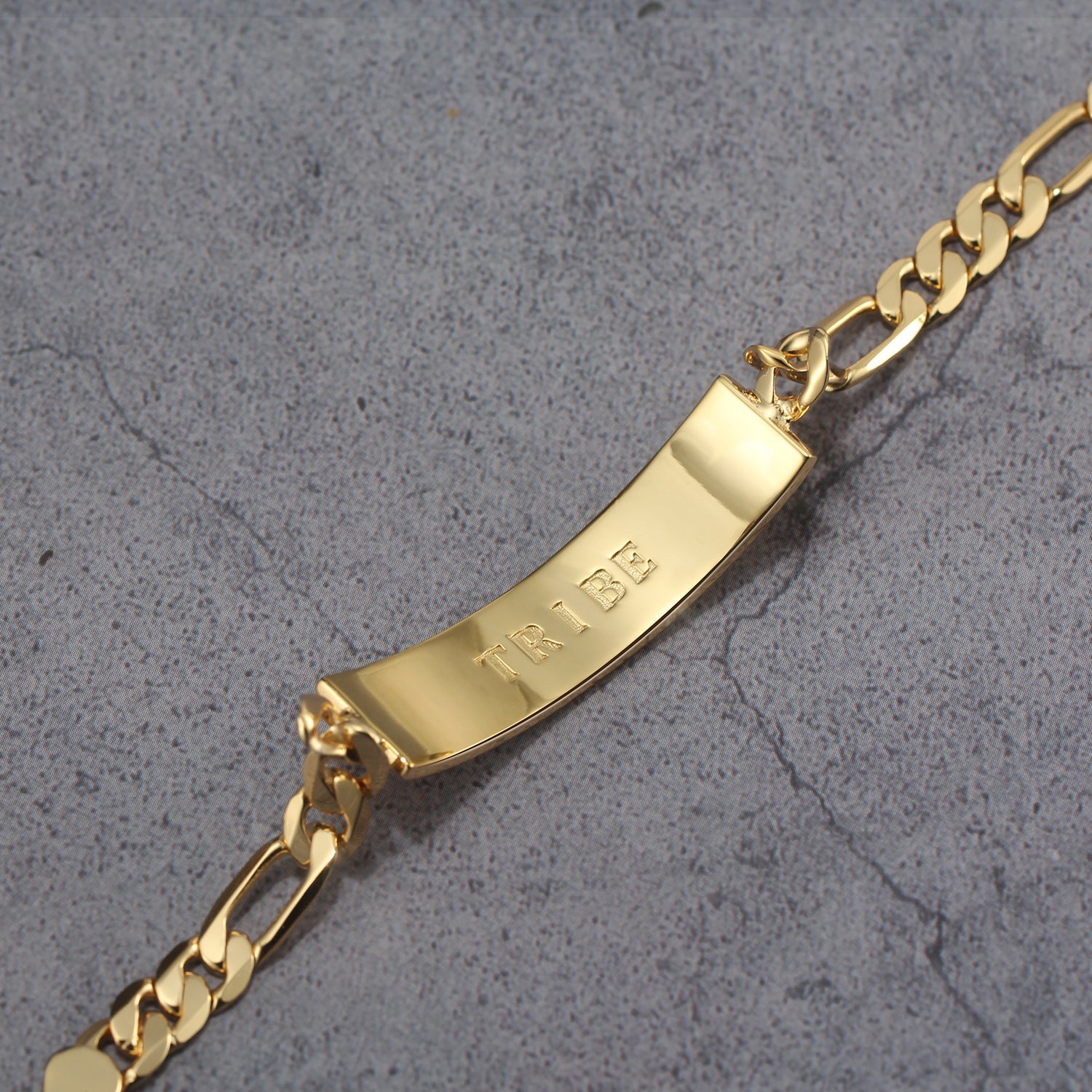 Touchstone 'Tribe' ID Link Bracelet in Gold