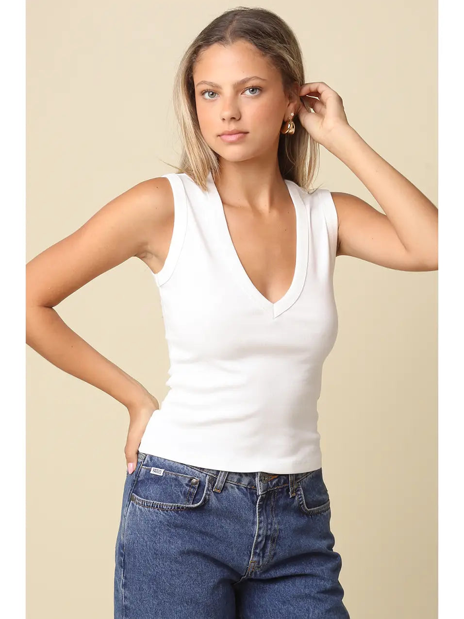 Olivaceous | Kenny V-Neck Tank | Sweetest Stitch Boutique Richmond