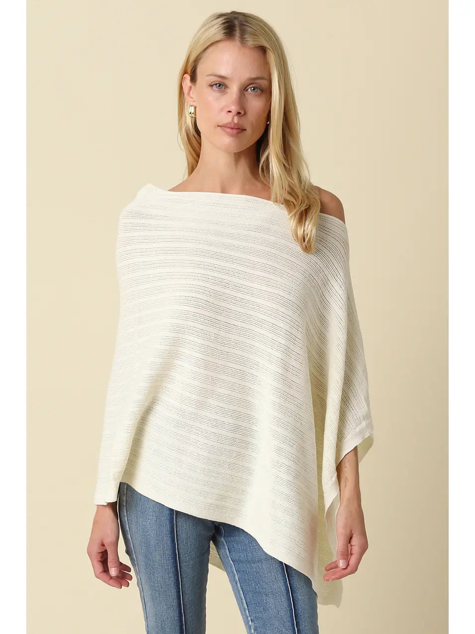 Olivaceous | Lilia Knit Poncho | Sweetest Stitch Boutique Richmond VA