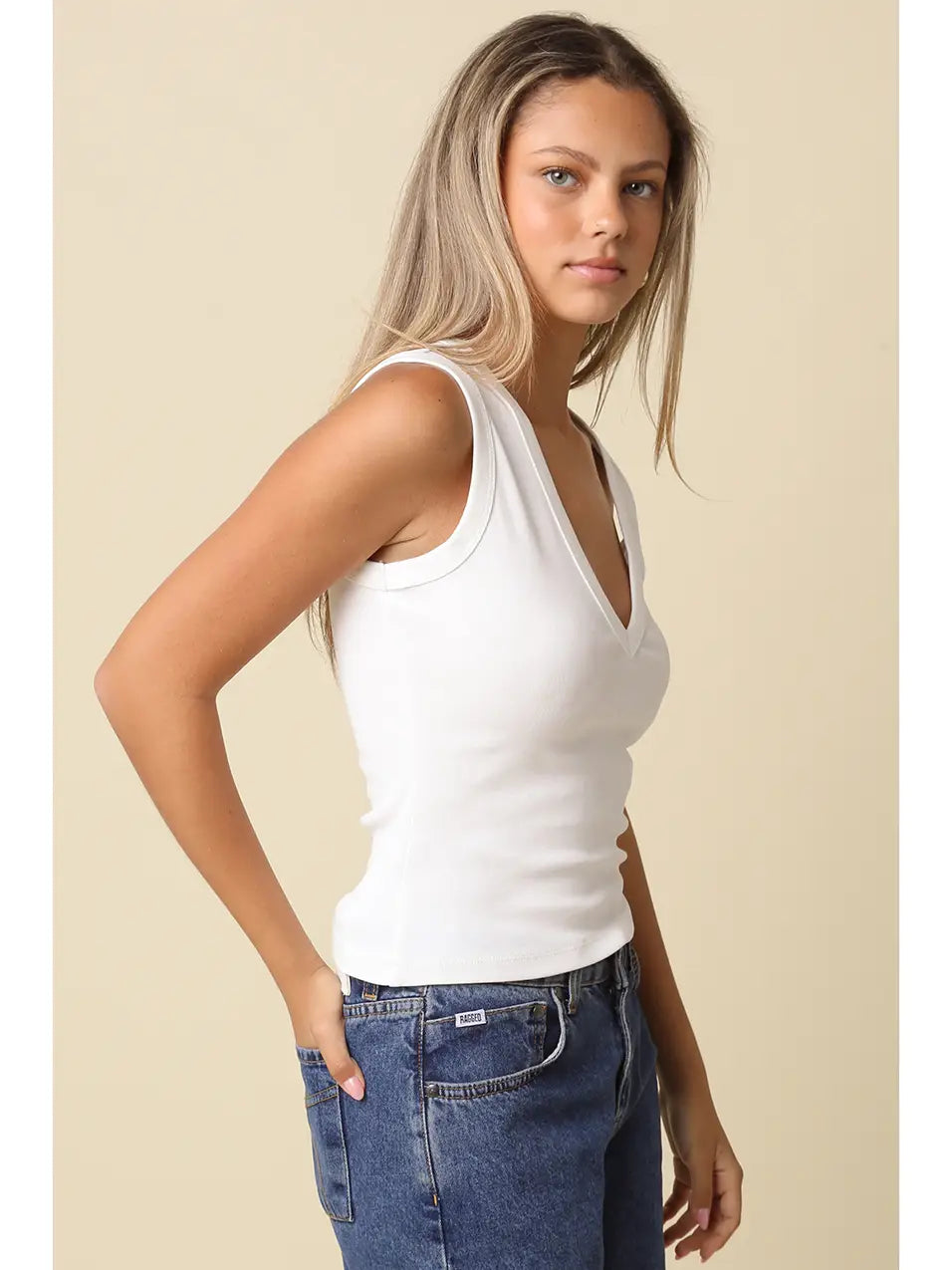 Olivaceous | Kenny V-Neck Tank | Sweetest Stitch Boutique Richmond