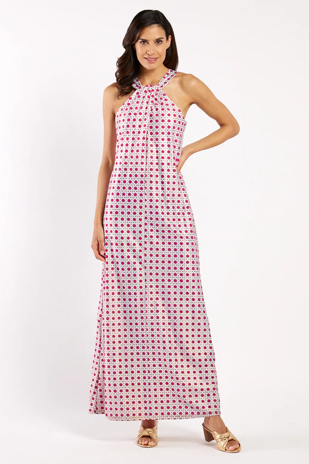 Petite Rattan Raspberry Gold Main