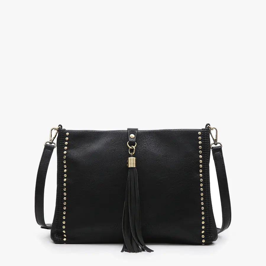 Jen & Co. | Riley Square Knot Crossbody/Wristlet in Black main image 1
