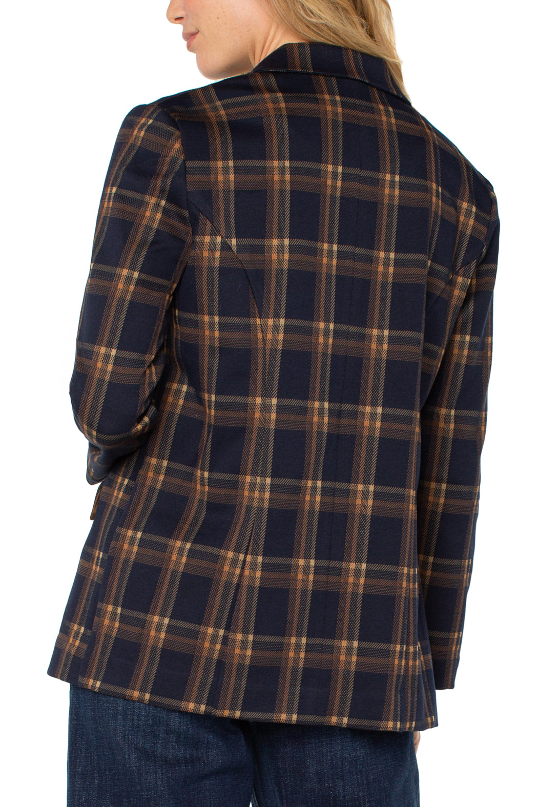 Navy/Toffee Plaid
