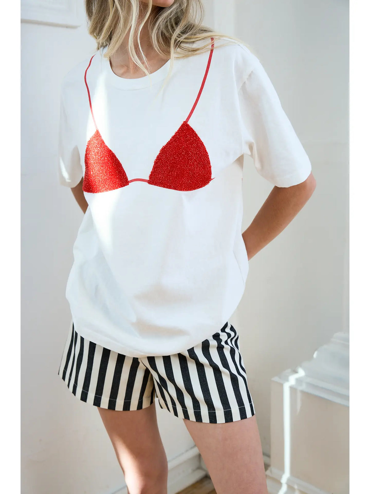 Raisonnel | Carla Sequin Bikini Graphic Tee | Sweetest Stitch Boutique