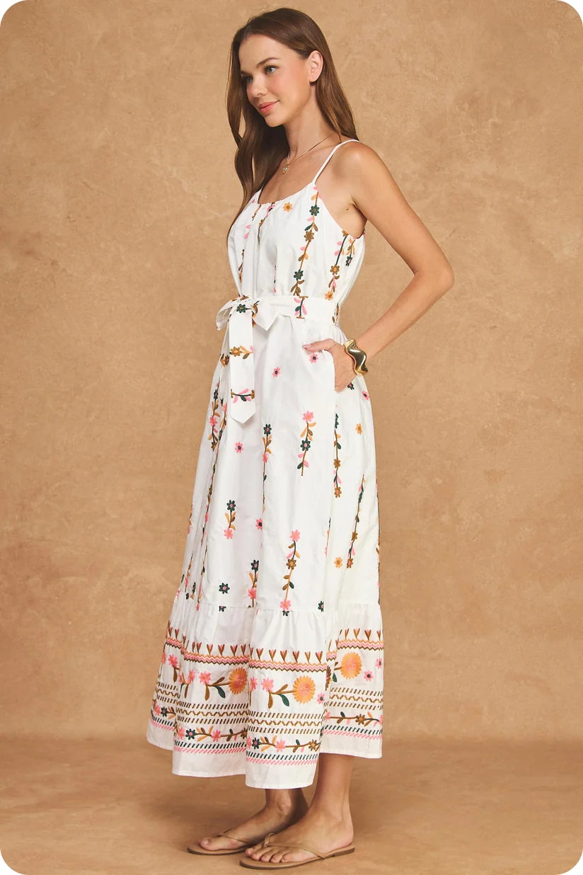 Strut & Bolt | Owen Embroidered Maxi Dress | Sweetest Stitch Boutique