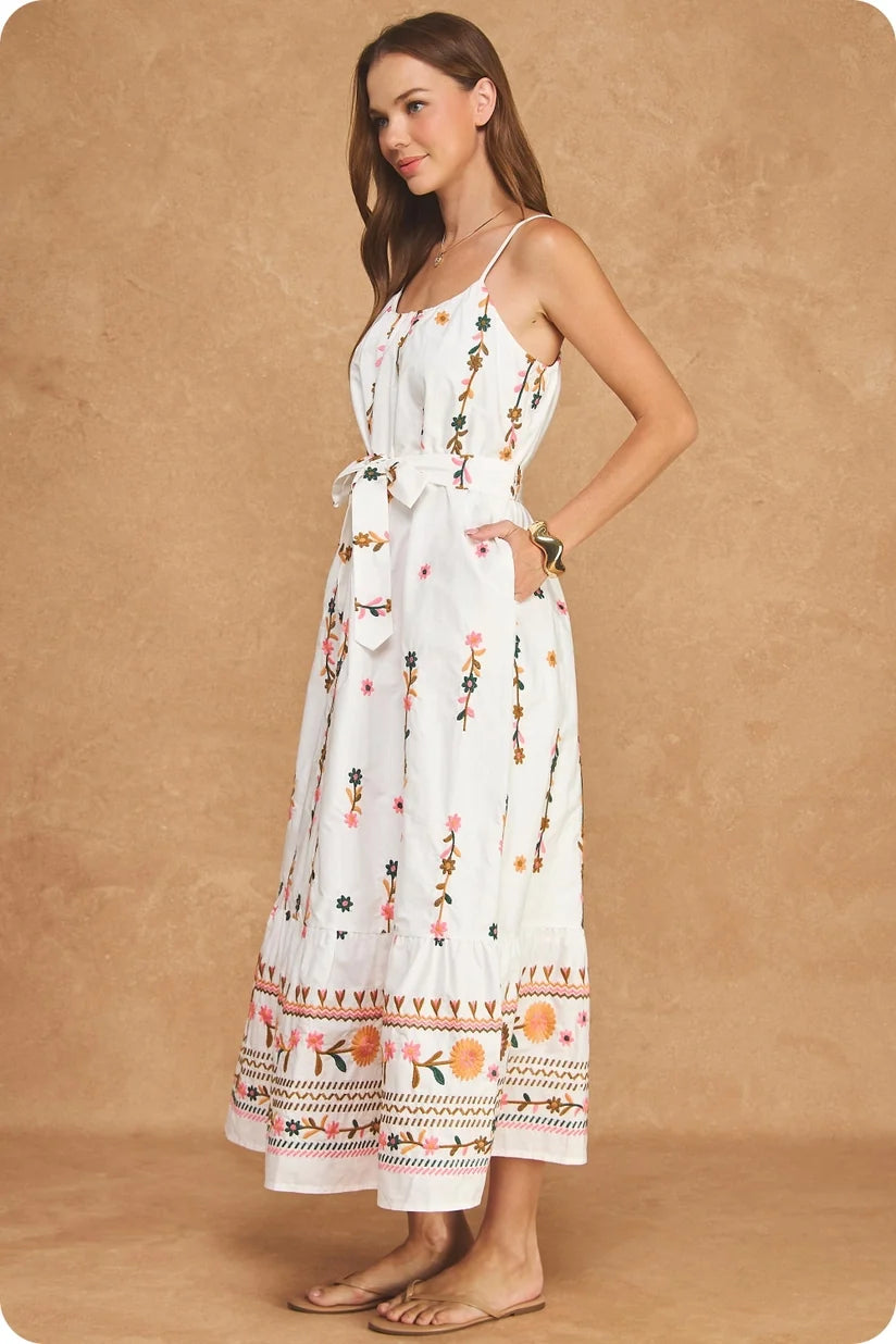 Strut & Bolt | Owen Embroidered Maxi Dress | Sweetest Stitch Boutique