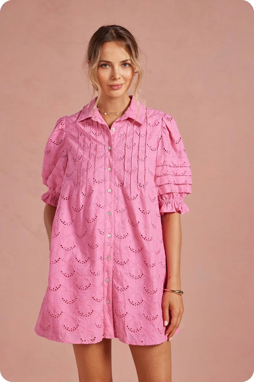 Strut & Bolt | Ciara Eyelet Mini Dress | Sweetest Stitch Boutique RVA