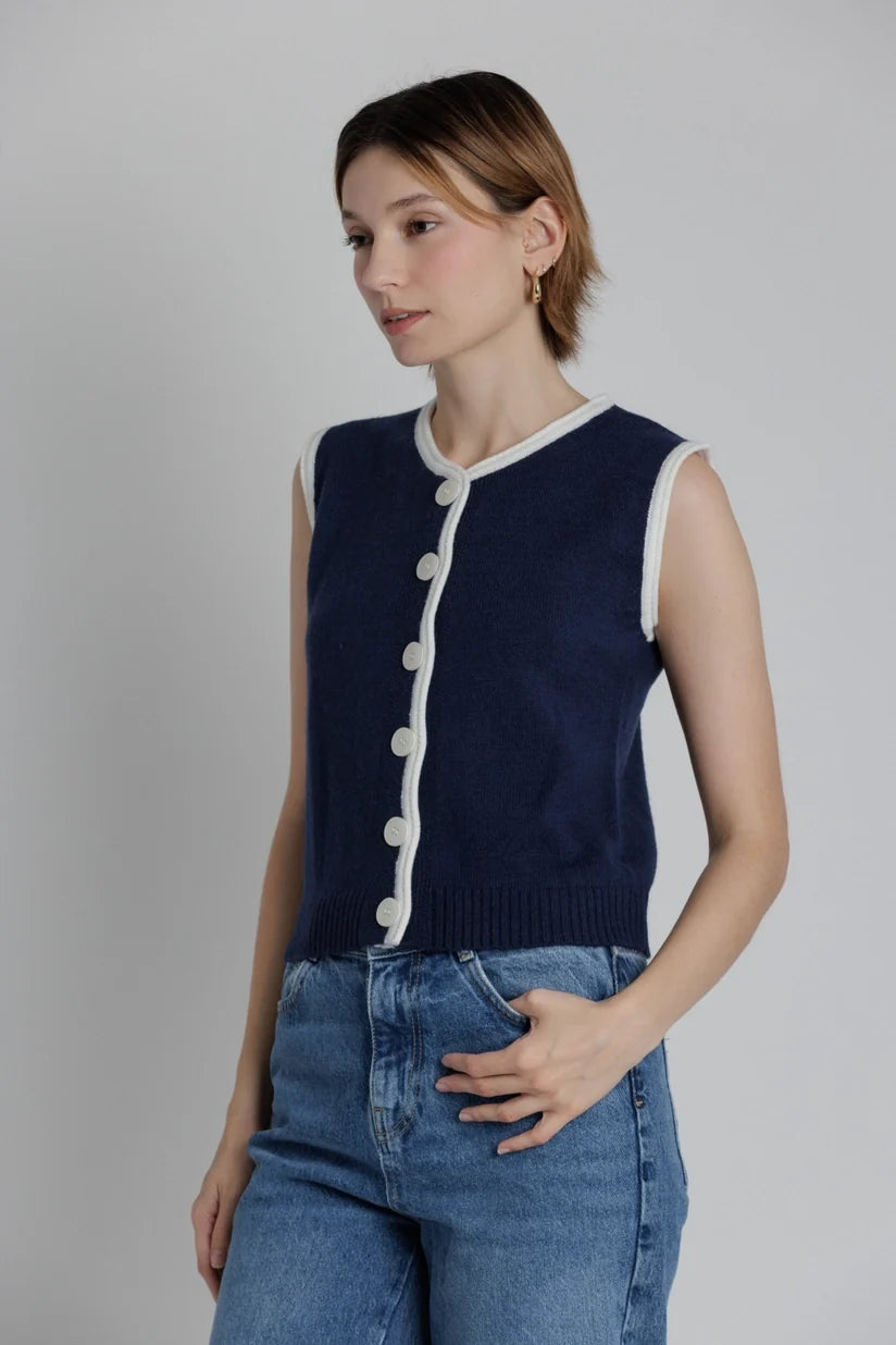 Aureum | Clara Knit Button Front Top | Sweetest Stitch Boutique RVA