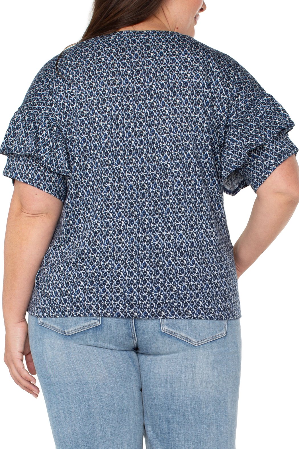 Navy/Cream Batik