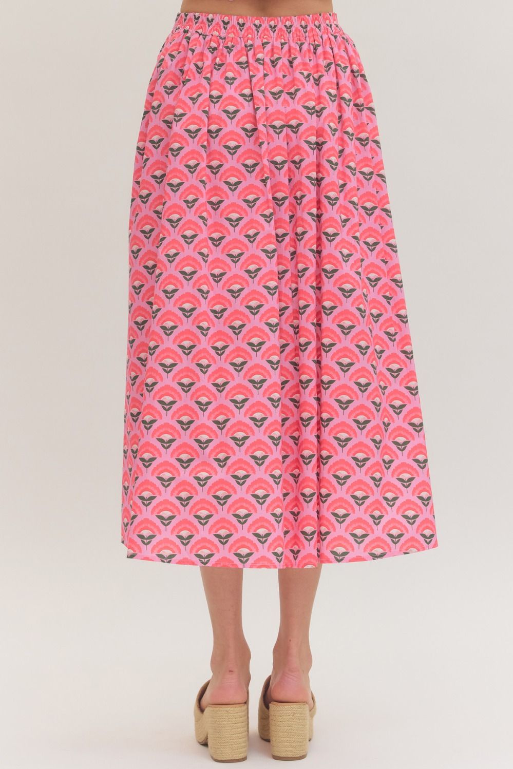Entro | Gabby Floral Midi Skirt | Sweetest Stitch Boutique Richmond
