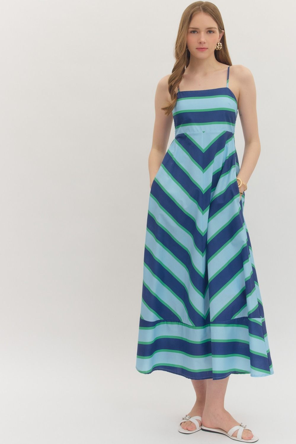 Entro | Darlene Sleeveless Midi Dress | Sweetest Stitch Boutique RVA