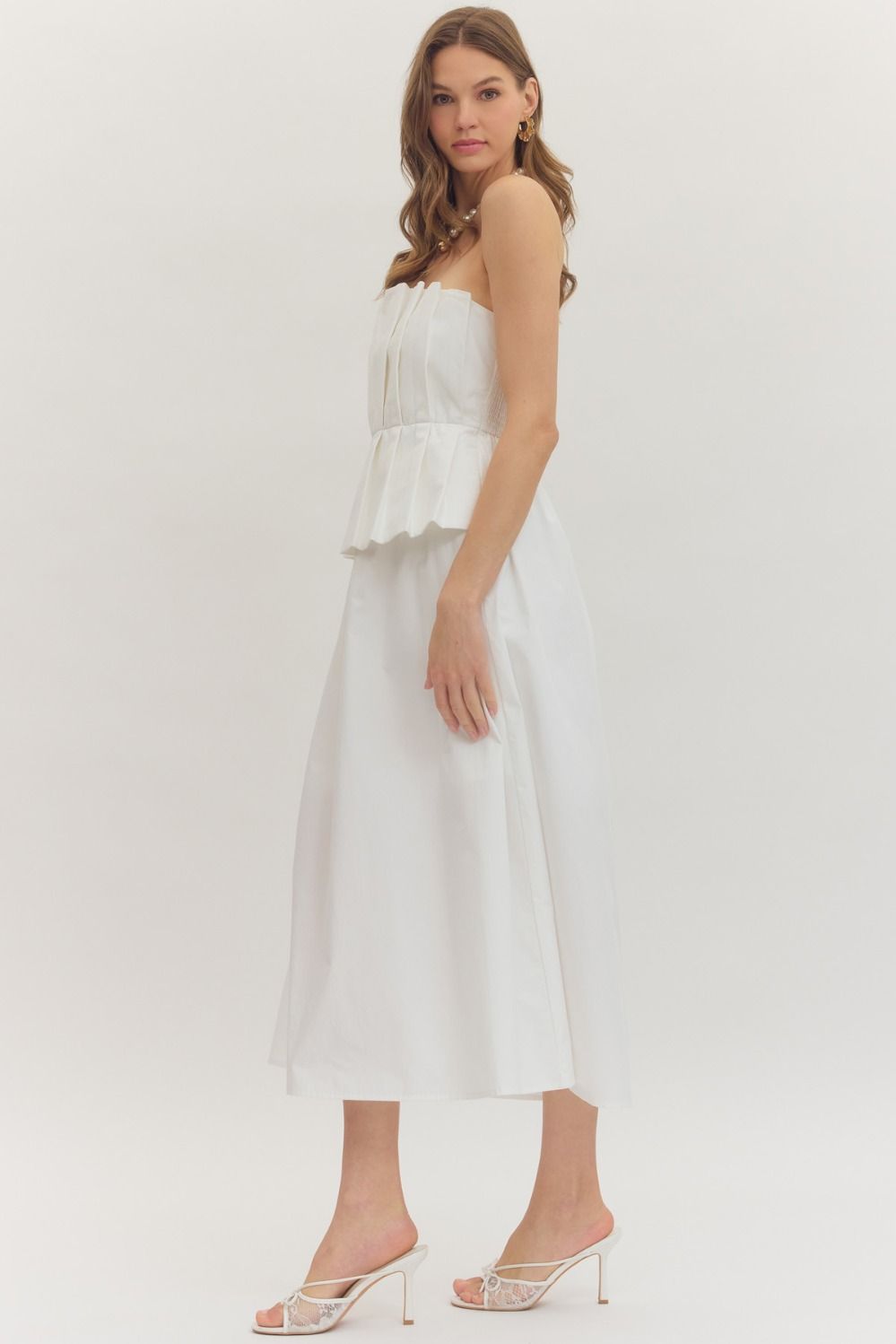 Entro | Corinne Strapless Midi Dress | Sweetest Stitch Boutiue RVA
