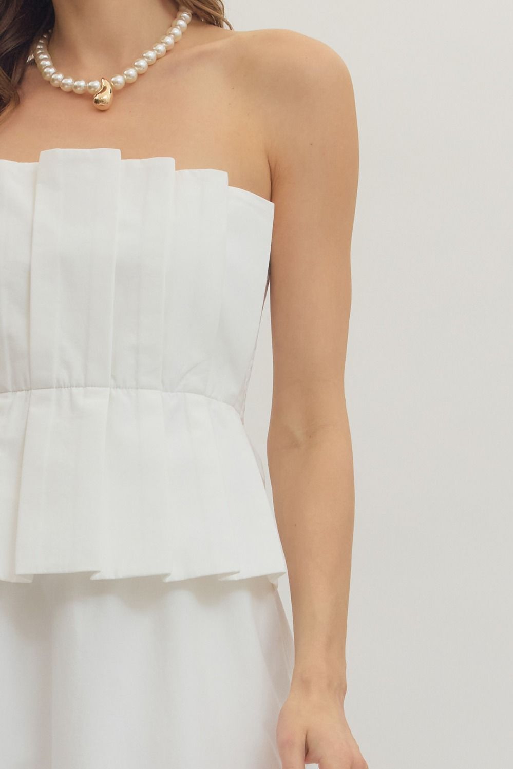 Entro | Corinne Strapless Midi Dress | Sweetest Stitch Boutiue RVA