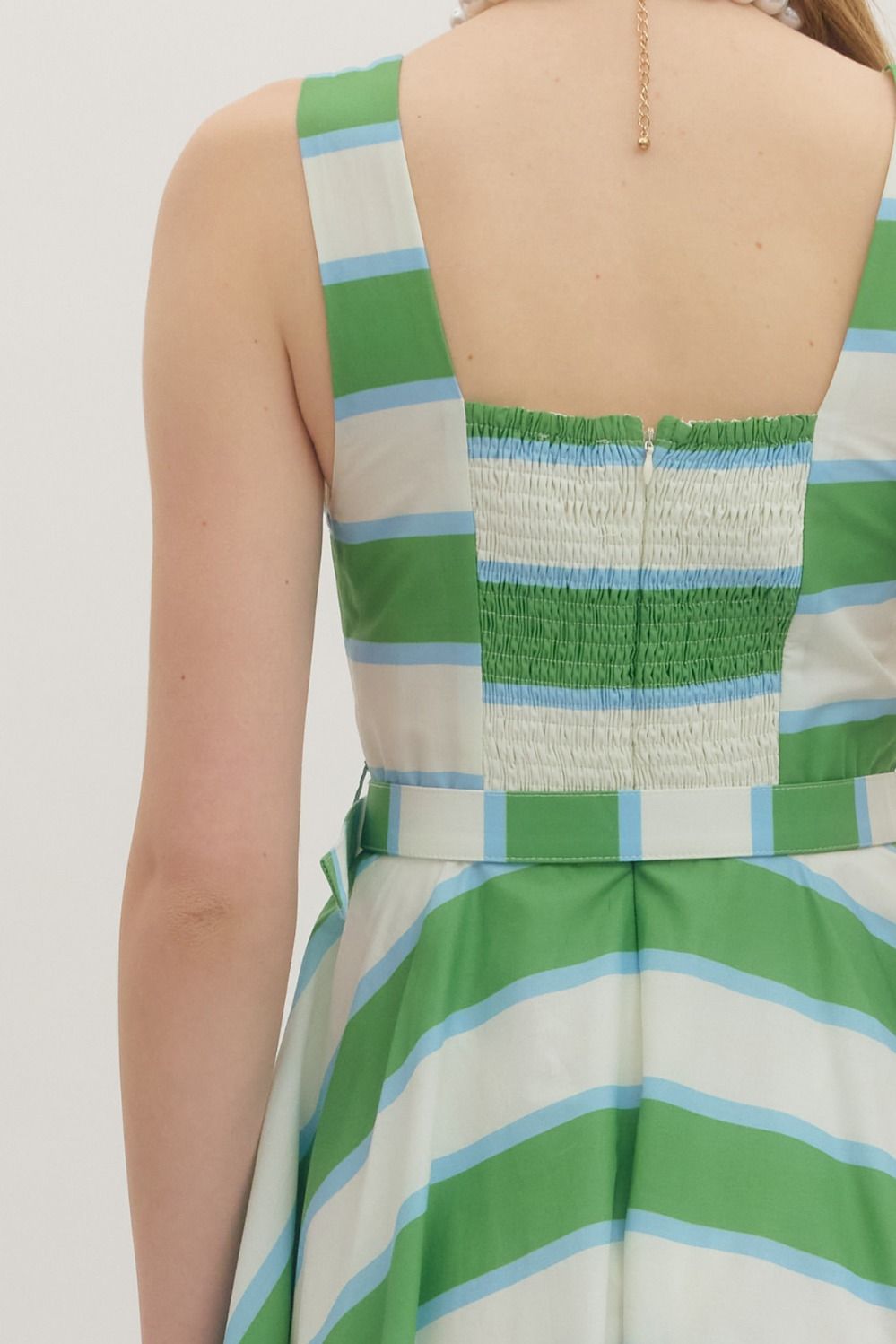 Entro | Leia Striped Midi Dress | Sweetest Stitch Boutique Richmond