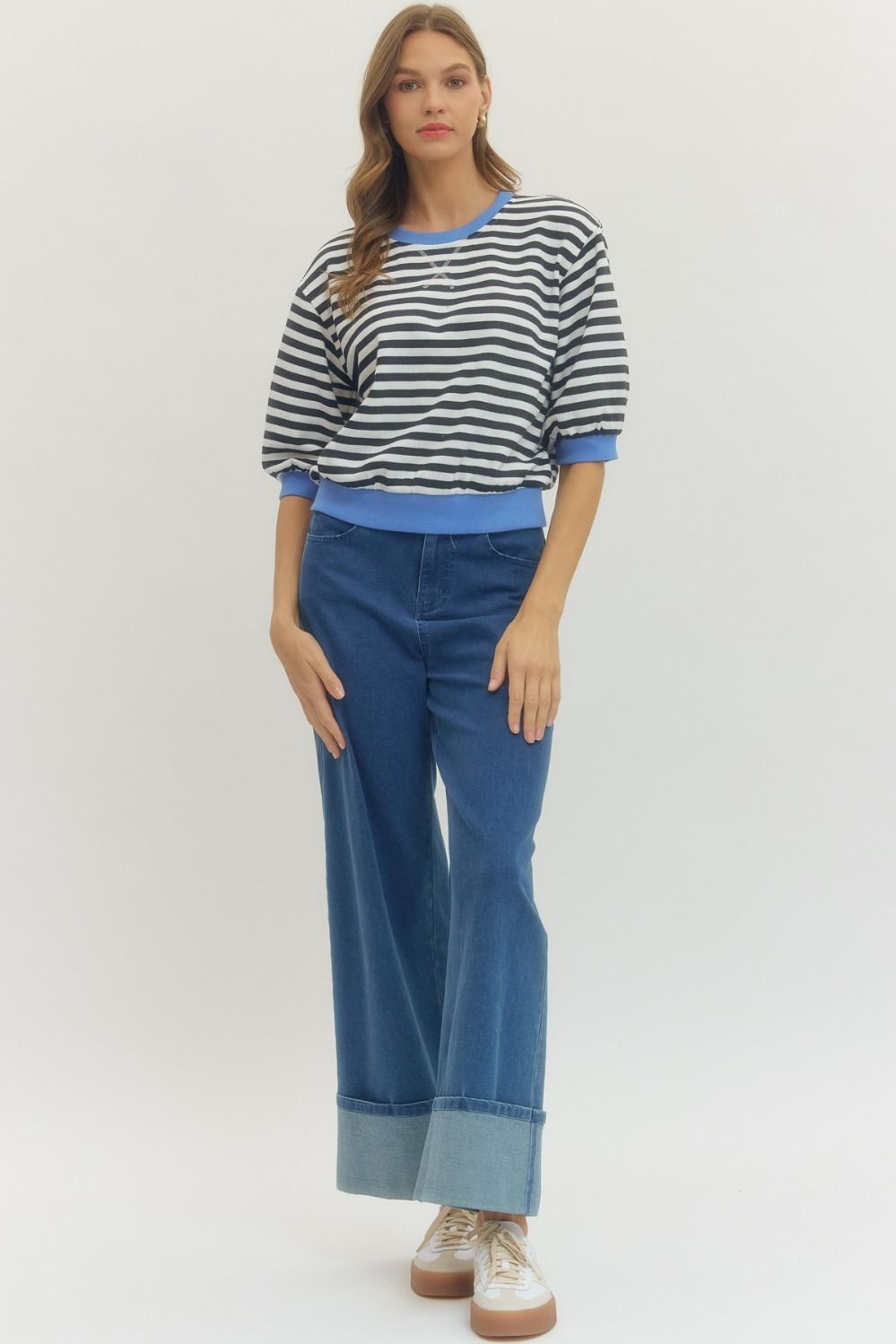 Entro | Joleen Stripe Top | Sweetest Stitch Boutique Richmond VA