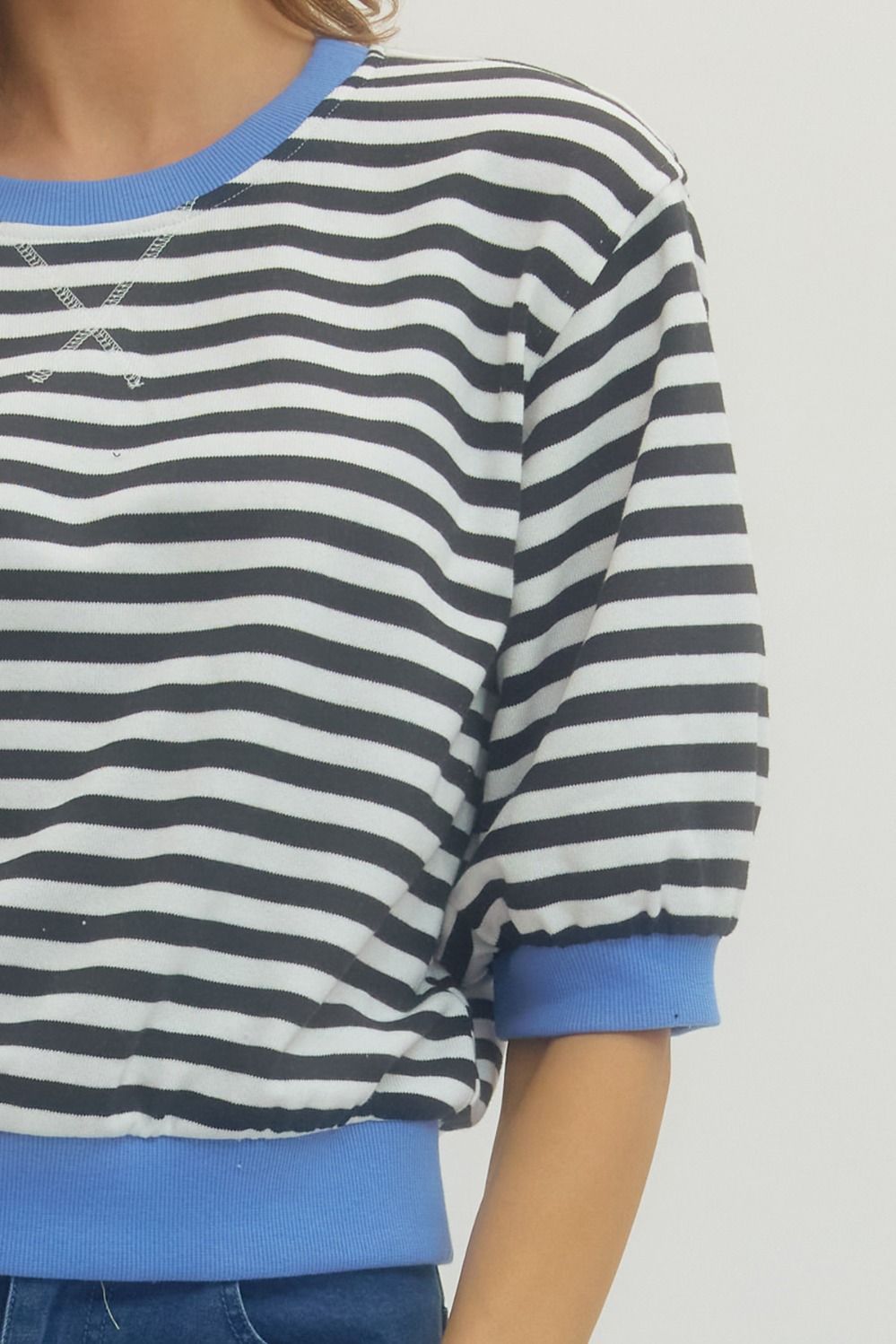 Entro | Joleen Stripe Top | Sweetest Stitch Boutique Richmond VA