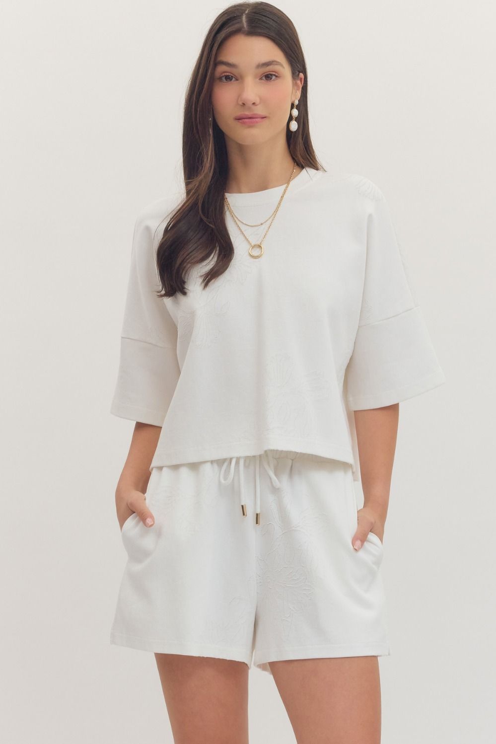 Entro | Johnna Embroidered Top | Sweetest Stitch Richmond Boutique