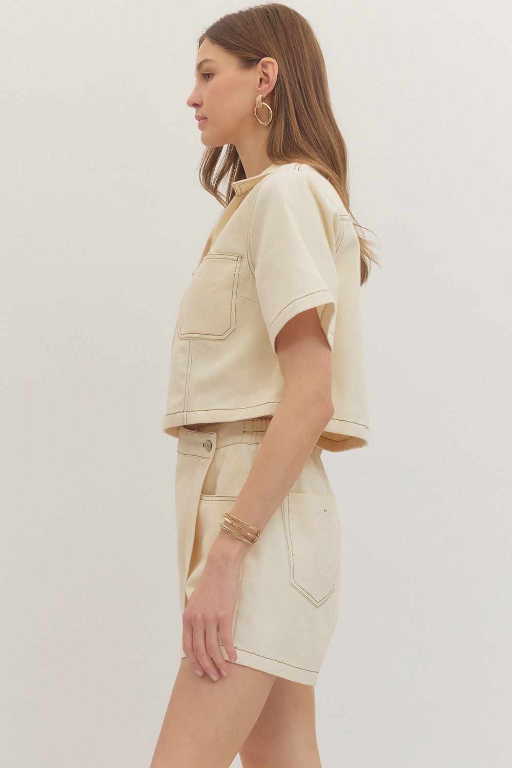 Entro | Morgan Denim Top | Sweetest Stitch Boutique Richmond VA