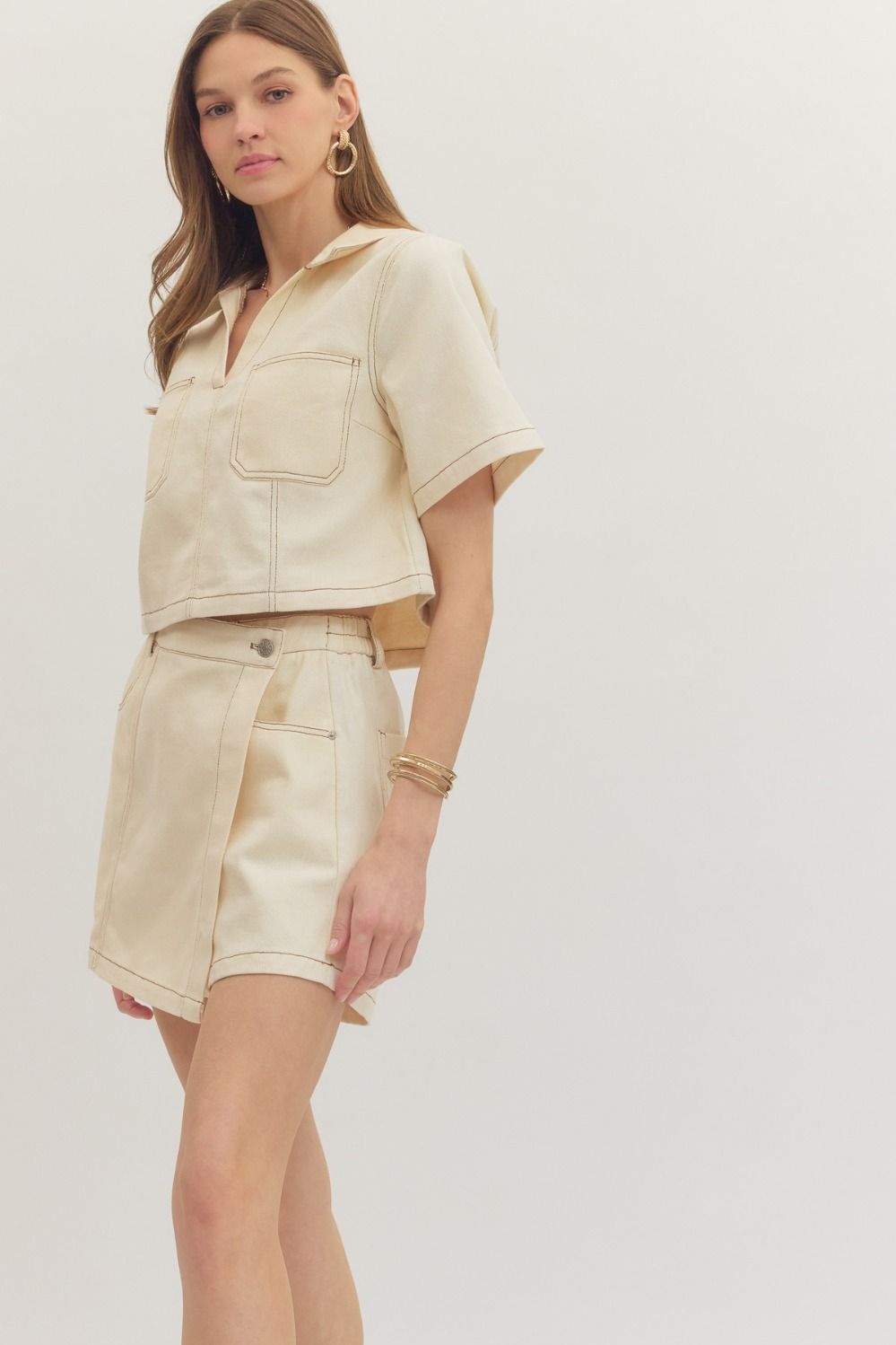 Entro | Morgan Denim Top | Sweetest Stitch Boutique Richmond VA