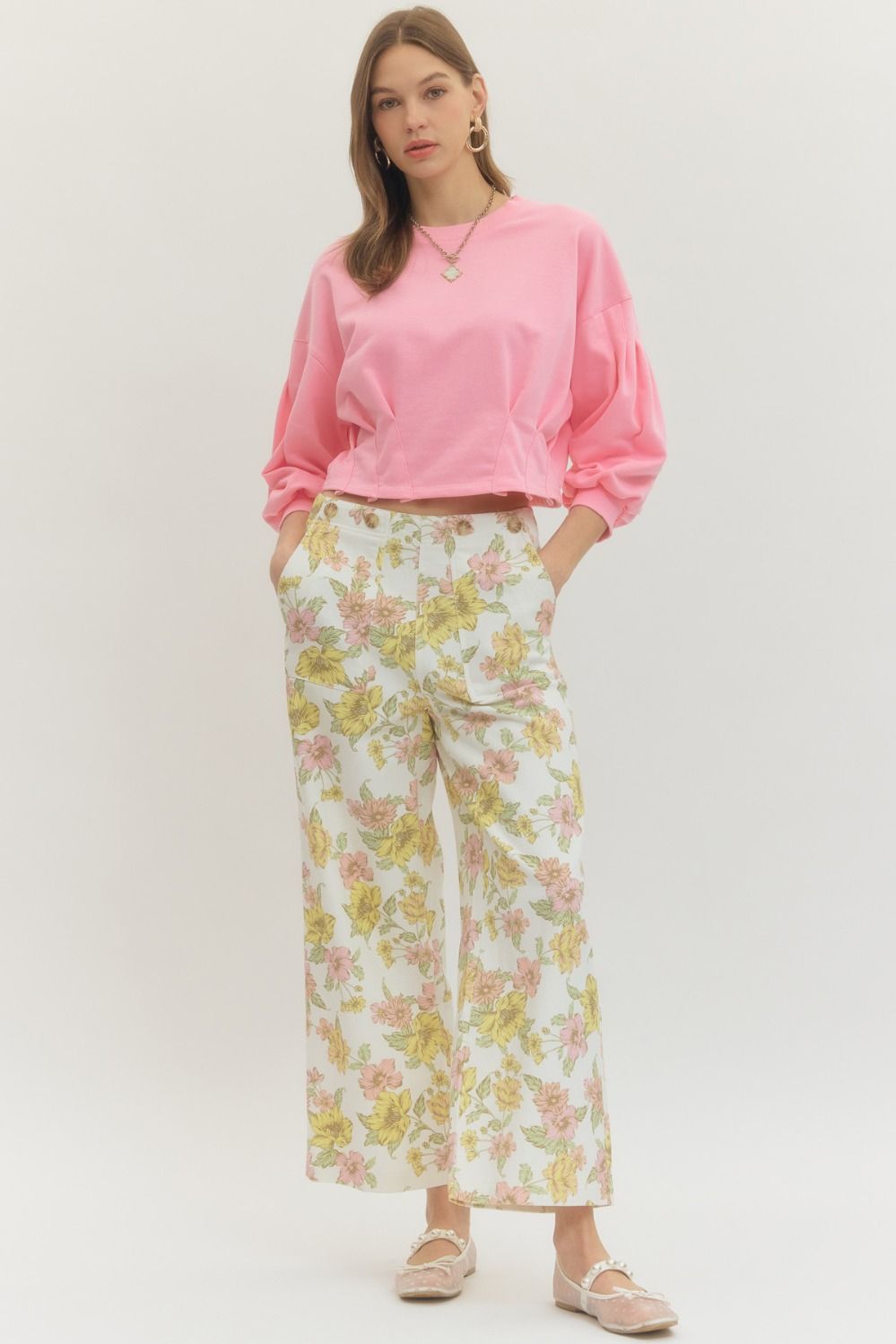 Entro | Reagan Balloon Sleeve Top | Sweetest Stitch Boutique RVA