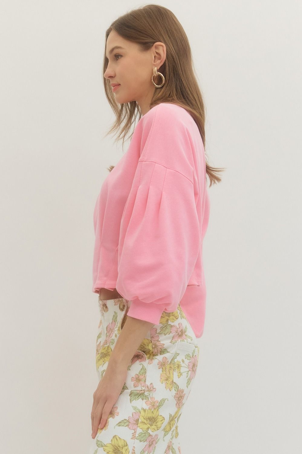 Entro | Reagan Balloon Sleeve Top | Sweetest Stitch Boutique RVA