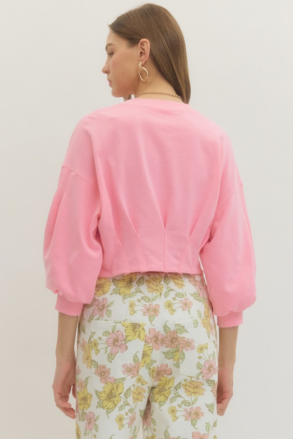 Entro | Reagan Balloon Sleeve Top | Sweetest Stitch Boutique RVA